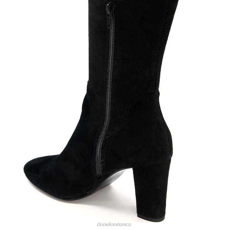 Dune London Siren Women Wide Fit Heeled Knee-High Boots Black 2Z0DB526