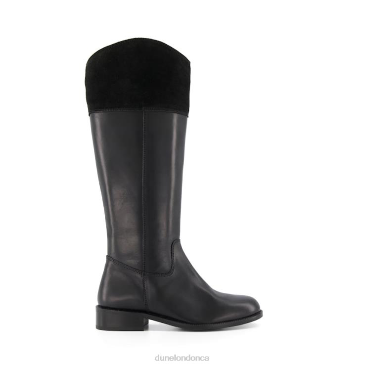 Dune London Tina Women Knee High Rider Boots Black 2Z0DB537