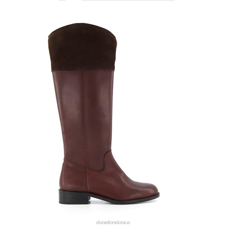 Dune London Tina Women Knee High Rider Boots Brown 2Z0DB517