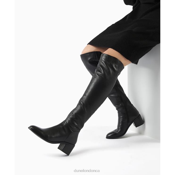 Dune London Trinny Women Leather Knee-High Boots Black 2Z0DB510