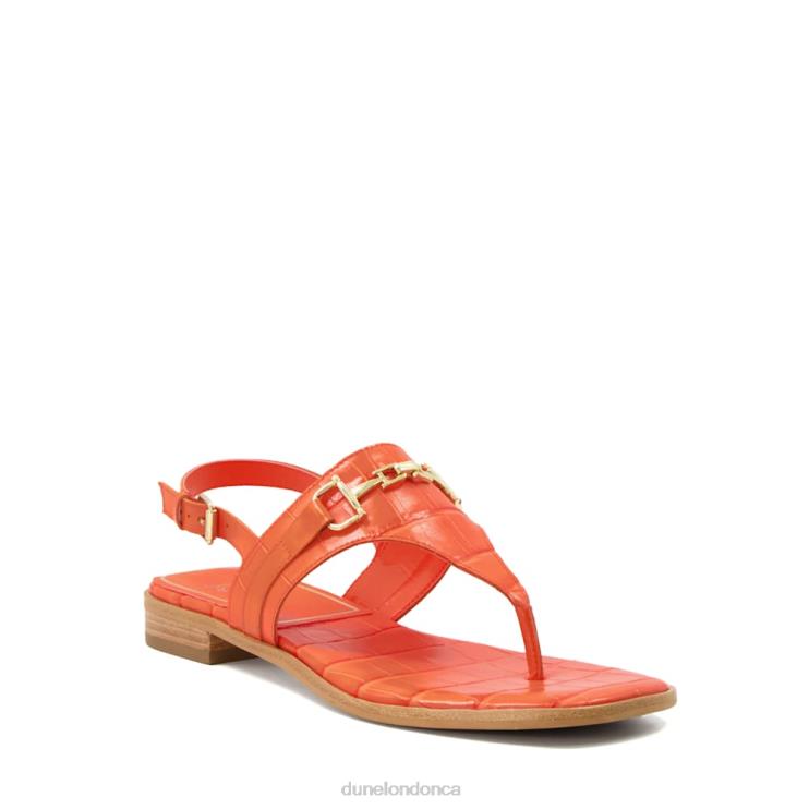 Dune London Lexley Women Casual Thong-Strap Sandals Orange 2Z0DB217