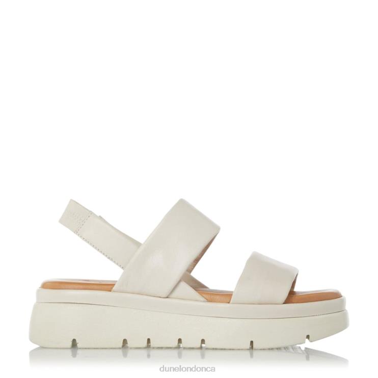 Dune London Location Women Padded Flatform Sandals Ecru 2Z0DB438