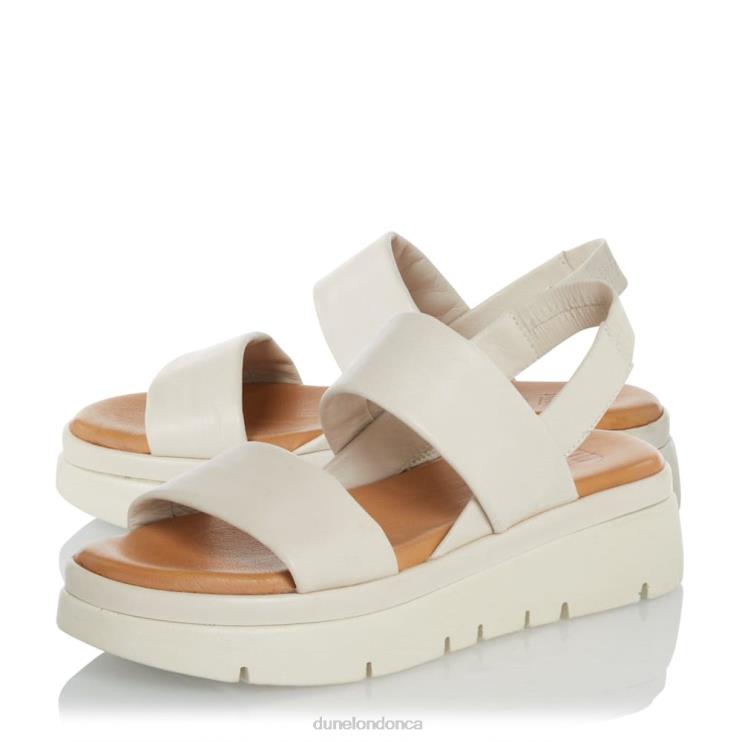 Dune London Location Women Padded Flatform Sandals Ecru 2Z0DB438