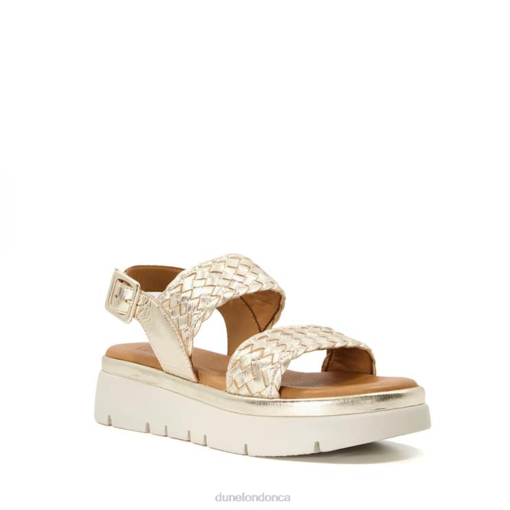 Dune London Lorris Women Flatform Sandals Gold 2Z0DB597
