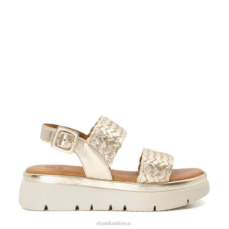 Dune London Lorris Women Flatform Sandals Gold 2Z0DB597