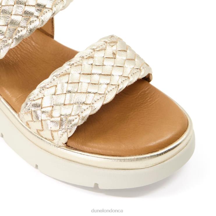 Dune London Lorris Women Flatform Sandals Gold 2Z0DB597