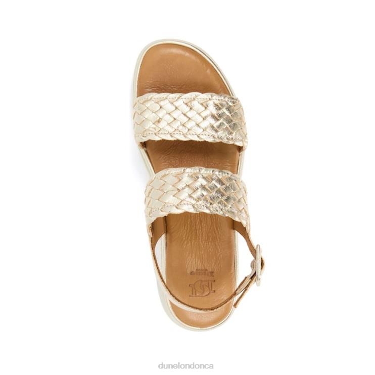 Dune London Lorris Women Flatform Sandals Gold 2Z0DB597