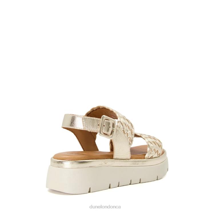 Dune London Lorris Women Flatform Sandals Gold 2Z0DB597