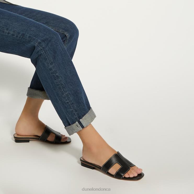Dune London Loupe Women Smart Slider Sandals Black 2Z0DB632