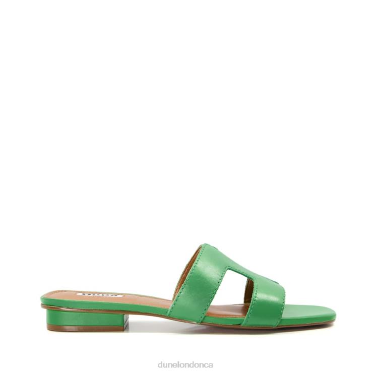 Dune London Loupe Women Smart Slider Sandals Green 2Z0DB429