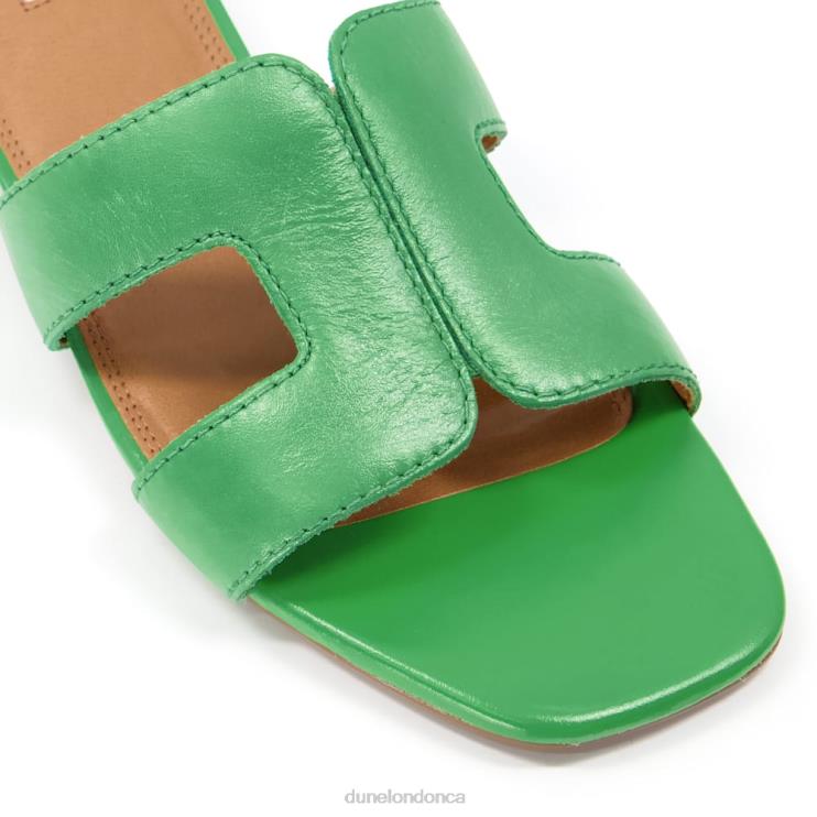 Dune London Loupe Women Smart Slider Sandals Green 2Z0DB429