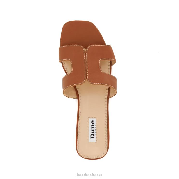 Dune London Loupe Women Smart Slider Sandals Tan 2Z0DB5