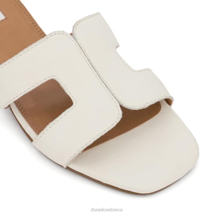 Dune London Loupe Women Smart Slider Sandals White 2Z0DB544