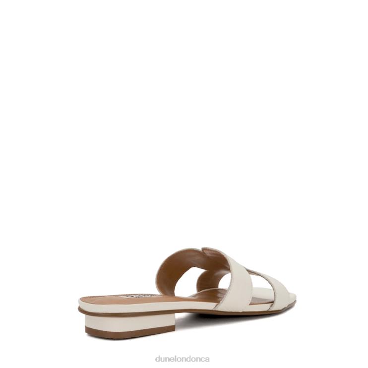 Dune London Loupe Women Smart Slider Sandals White 2Z0DB544