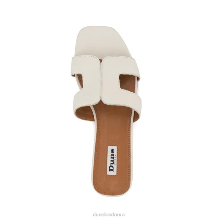 Dune London Loupe Women Smart Slider Sandals White 2Z0DB544