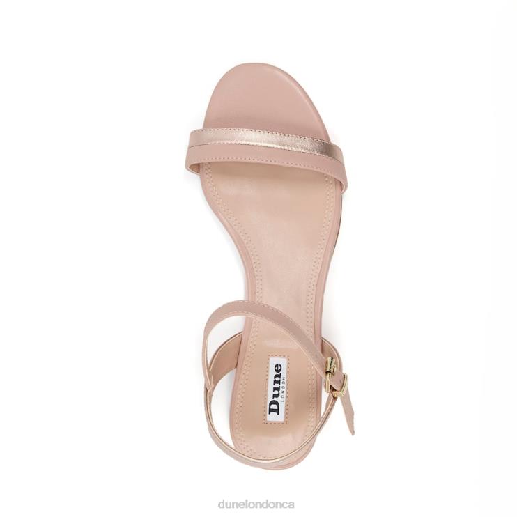 Dune London Loyalty Women Leather Sandals Blush 2Z0DB637