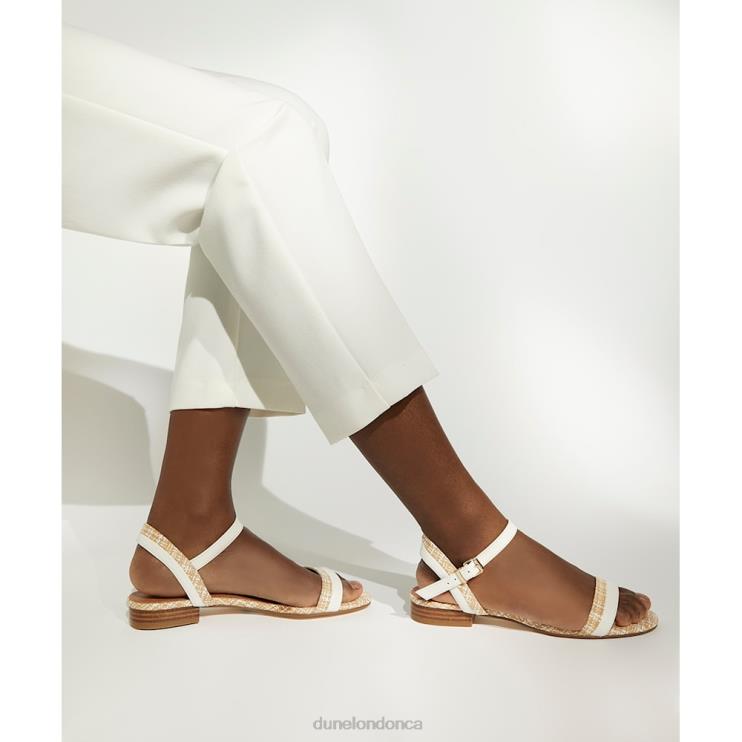Dune London Loyalty Women Leather Sandals White 2Z0DB131