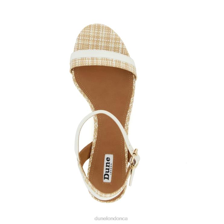 Dune London Loyalty Women Leather Sandals White 2Z0DB131