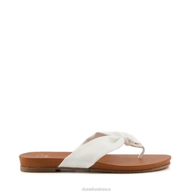 Dune London Lyrikal Women Knot Upper Sandals White 2Z0DB608
