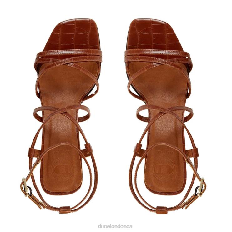Dune London Inspire Women Strappy Block Heel Sandals Tan 2Z0DB657