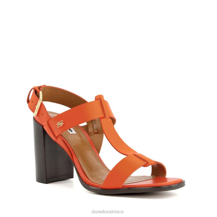 Dune London Jacie Women Block-Heel Slingback Sandals Orange 2Z0DB4