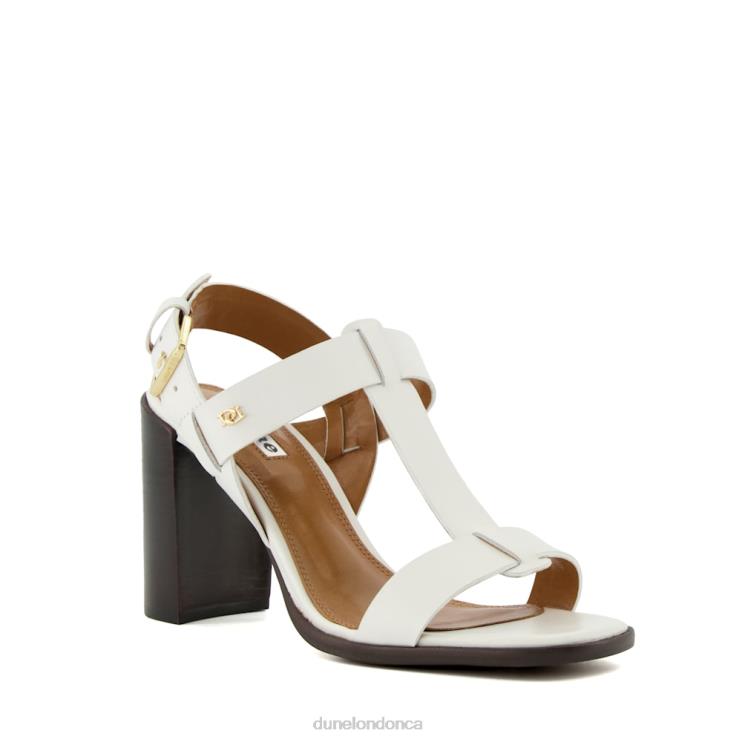 Dune London Jacie Women Block-Heel Slingback Sandals White 2Z0DB226