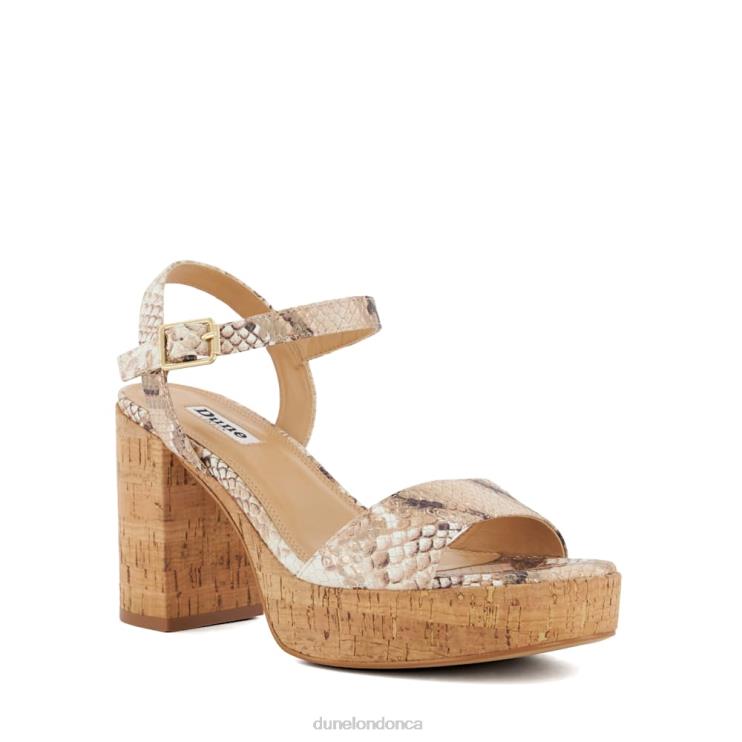 Dune London Jodi Women Cork-Platform Sandals Natural 2Z0DB80