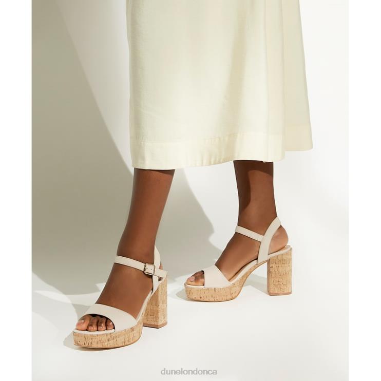 Dune London Jodi Women Cork-Platform Sandals Nude 2Z0DB461