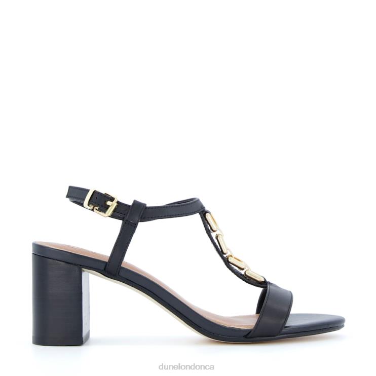 Dune London Just Women Chain Detail Sandals Black 2Z0DB436