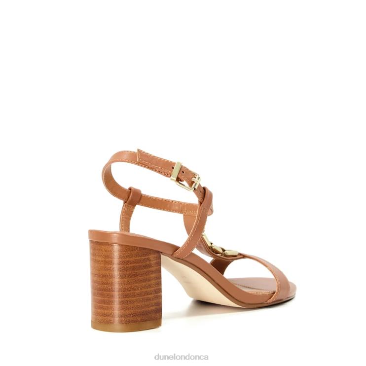 Dune London Just Women Chain Detail Sandals Tan 2Z0DB56