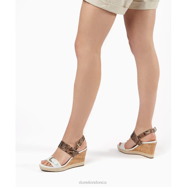 Dune London Kendyll Women Wedge Sandals White 2Z0DB673