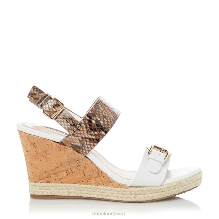 Dune London Kendyll Women Wedge Sandals White 2Z0DB673