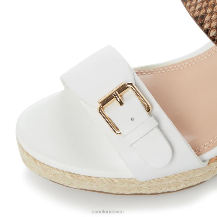 Dune London Kendyll Women Wedge Sandals White 2Z0DB673