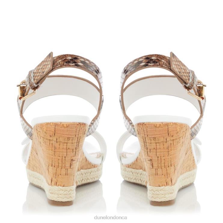 Dune London Kendyll Women Wedge Sandals White 2Z0DB673