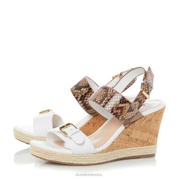 Dune London Kendyll Women Wedge Sandals White 2Z0DB673
