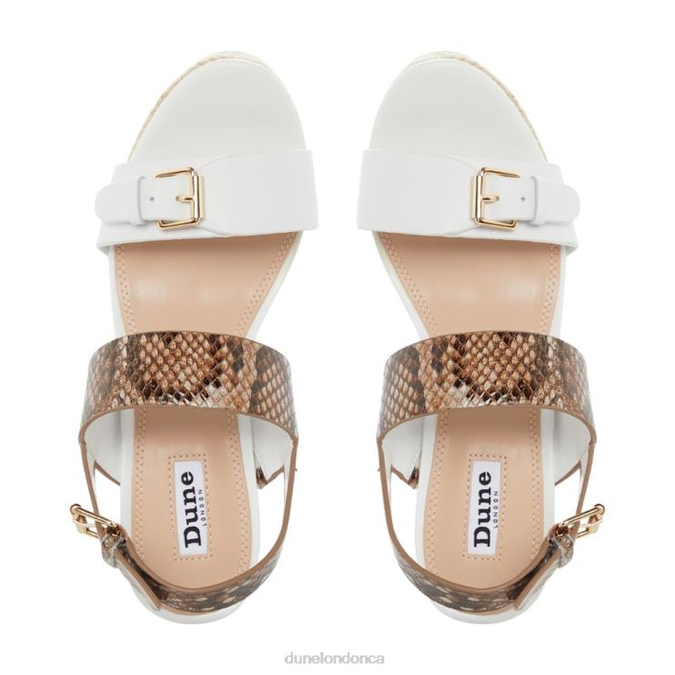 Dune London Kendyll Women Wedge Sandals White 2Z0DB673
