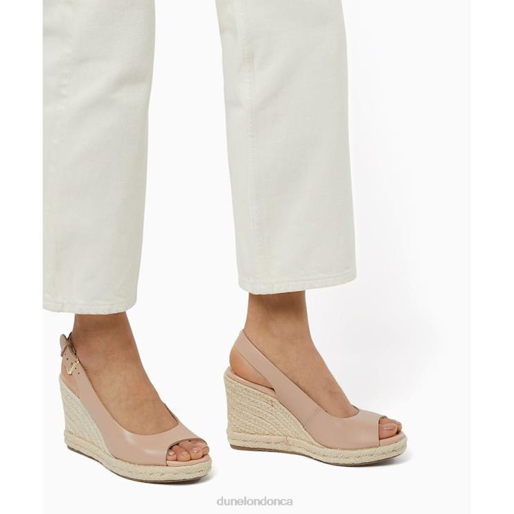Dune London Kimmy Women Peep-Toe Wedges Blush 2Z0DB600