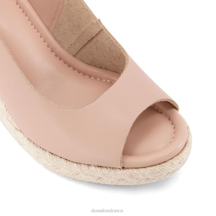 Dune London Kimmy Women Peep-Toe Wedges Blush 2Z0DB600