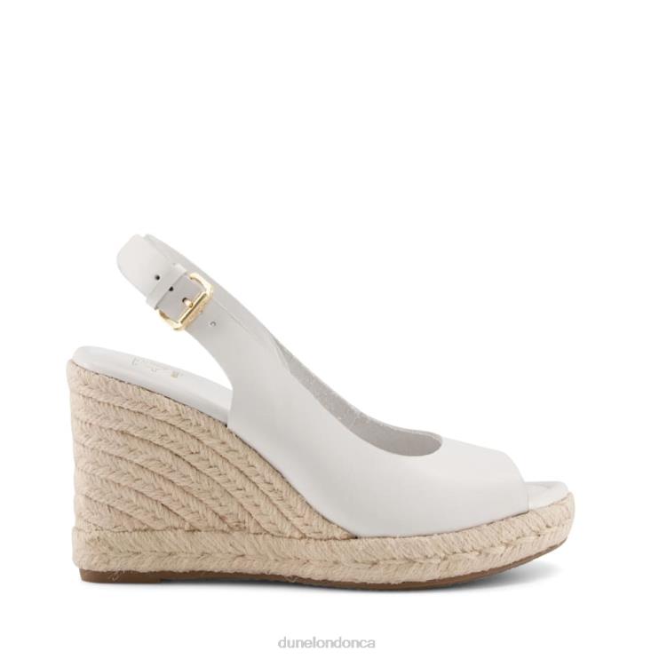 Dune London Kimmy Women Peep-Toe Wedges White 2Z0DB601