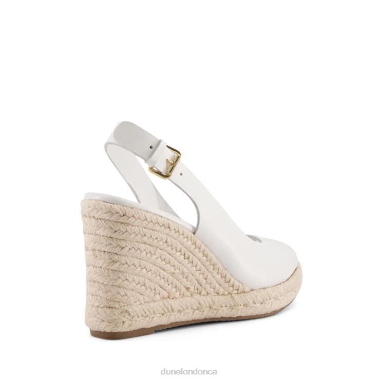 Dune London Kimmy Women Peep-Toe Wedges White 2Z0DB601