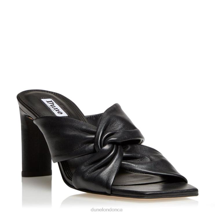 Dune London Magnet Women Twist Knot Mule Black 2Z0DB390
