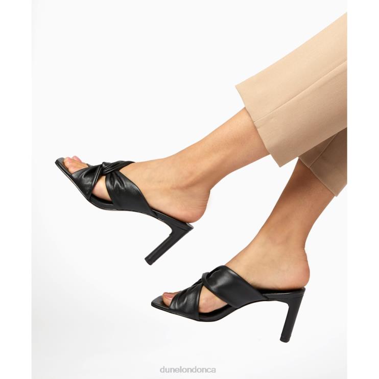 Dune London Magnet Women Twist Knot Mule Black 2Z0DB390