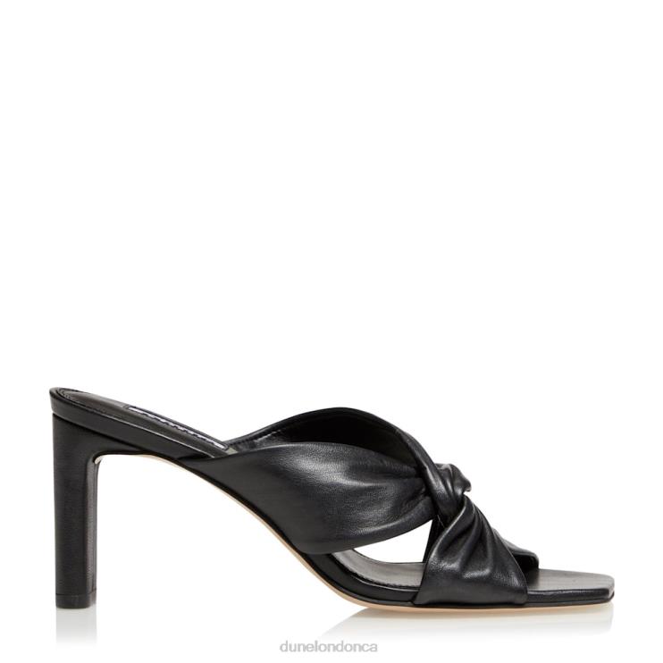 Dune London Magnet Women Twist Knot Mule Black 2Z0DB390
