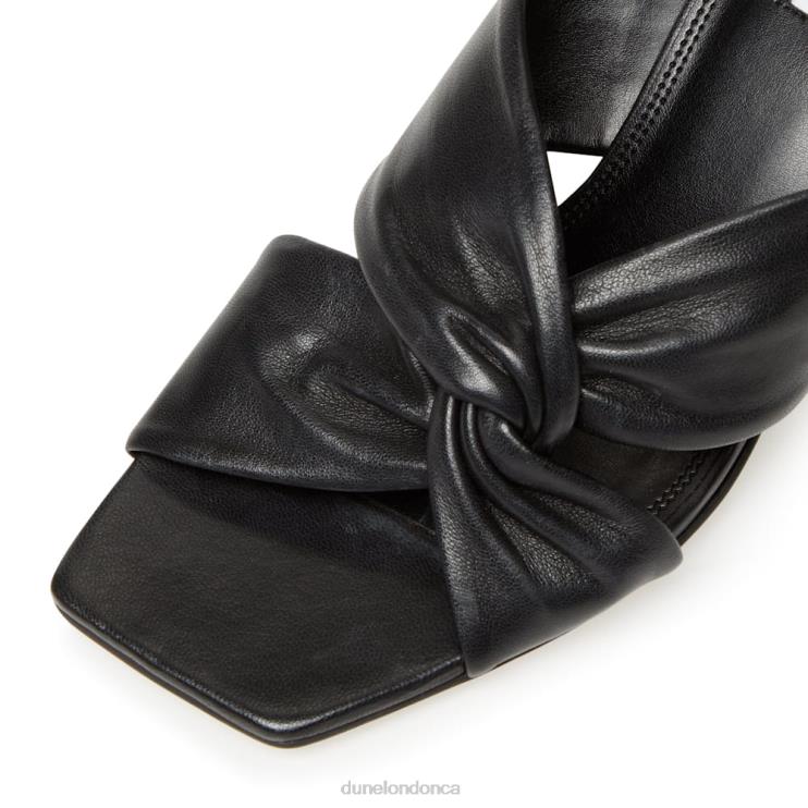 Dune London Magnet Women Twist Knot Mule Black 2Z0DB390