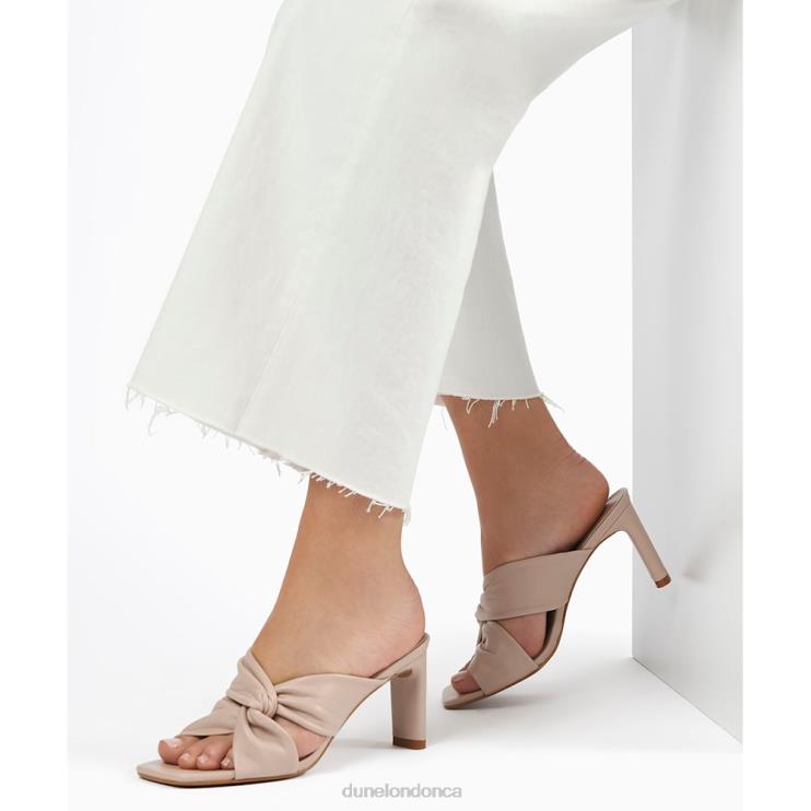 Dune London Magnet Women Twist Knot Mule Ecru 2Z0DB439