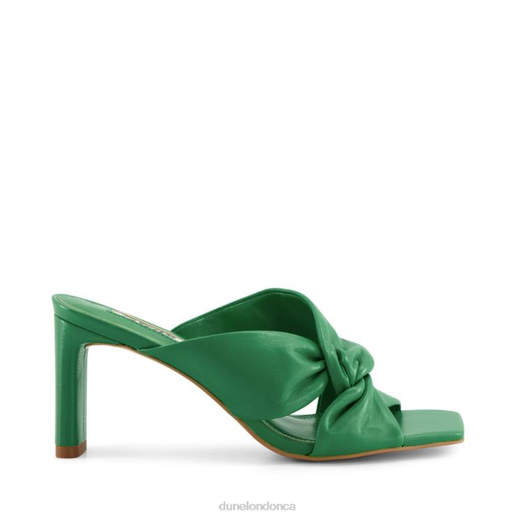 Dune London Magnet Women Twist Knot Mule Green 2Z0DB351