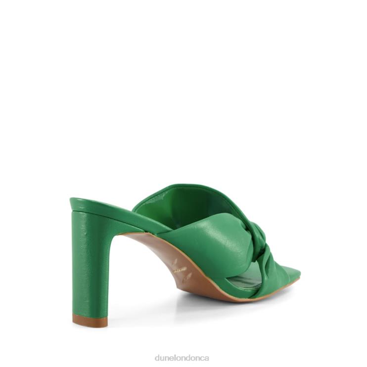 Dune London Magnet Women Twist Knot Mule Green 2Z0DB351