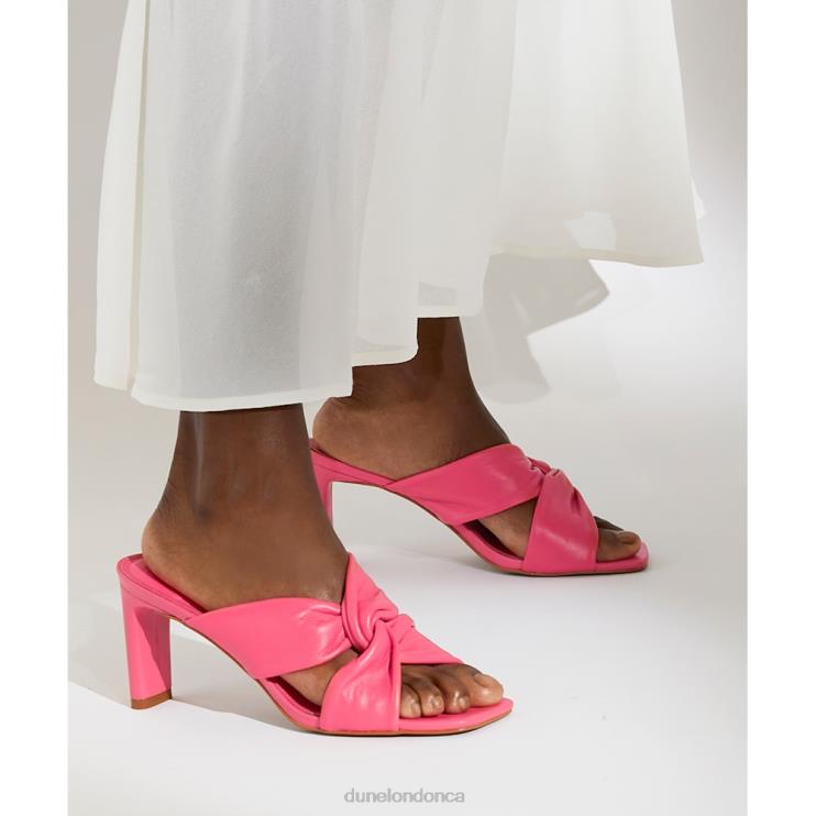 Dune London Magnet Women Twist Knot Mule Pink 2Z0DB598