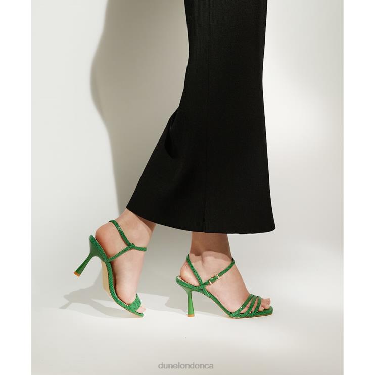 Dune London Magnum Women Strappy Heeled Sandals Green 2Z0DB256