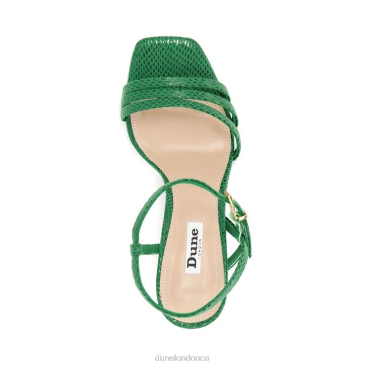 Dune London Magnum Women Strappy Heeled Sandals Green 2Z0DB256